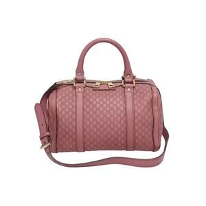 GUCCI GG Boston bag handbag pink leather